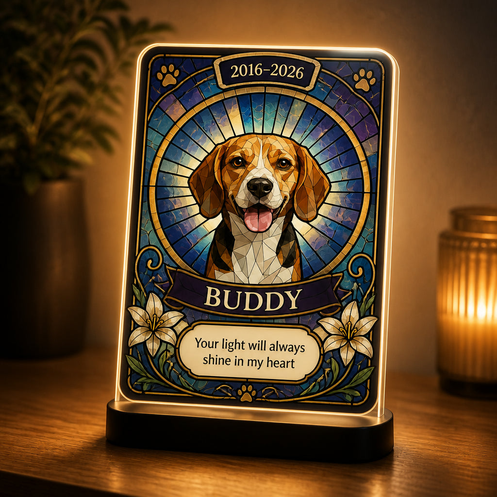 Personalized Pet Memorial Night Light – Stained-Glass Portrait - Personalized Acrylic Night Light b013f5c5-2fd3-467e-a8cd-c8617676dcf4.jpg