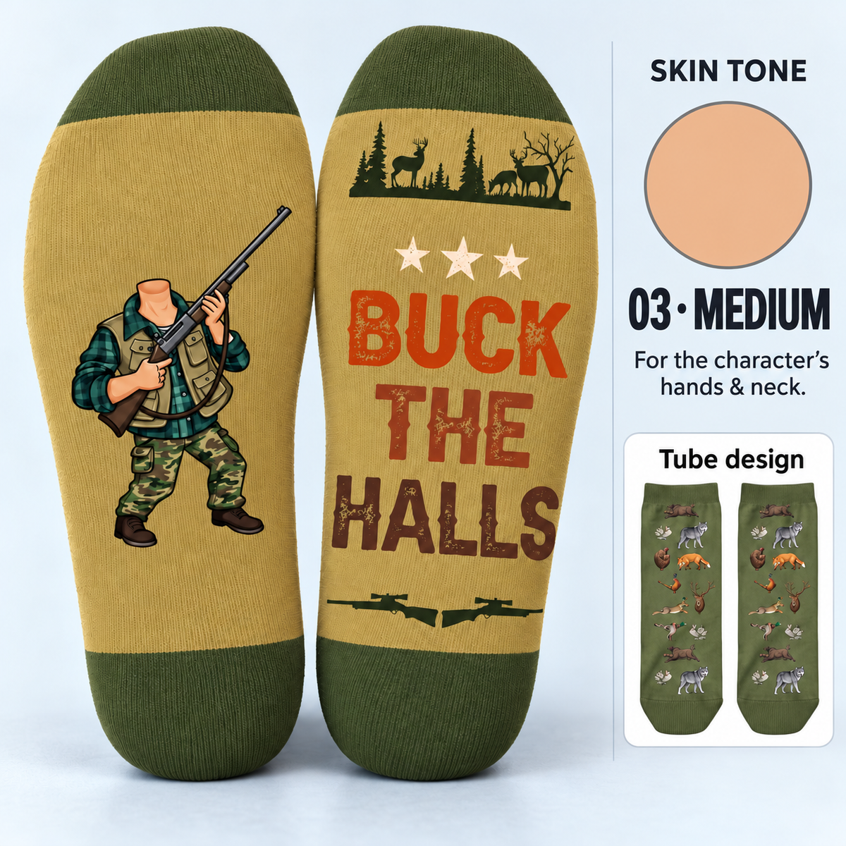 Hunting Socks Funny Gift For Dad Grandpa Husband - Personalized Socks, Gift For Hims, Dad, Brother, Husband b01b81a0-8815-460e-a283-990a85d0f58d-Banner-t-t-t-ng-da-trung-b-nh-3.png