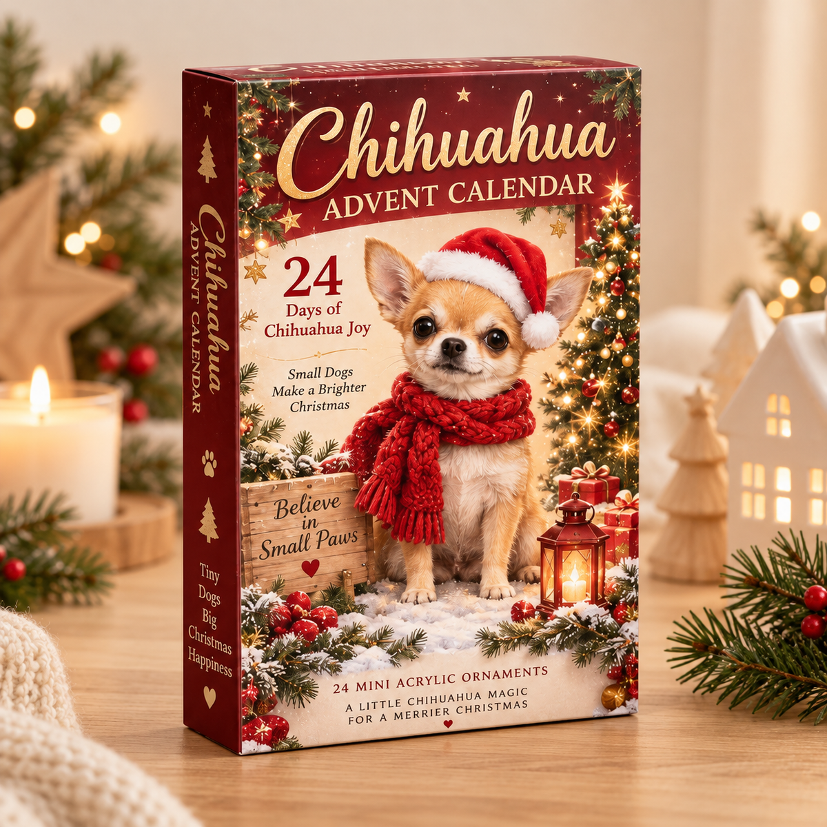 Chihuahua Advent Calendar – 24 Days Of Mini Acrylic Dog Ornaments, Christmas Countdown Calendar For Chihuahua Lovers, Cute Pet Holiday Gift & Christmas Tree Decor b01ecbff-08a8-4bca-b41b-4b180ac8445f-ch4.png