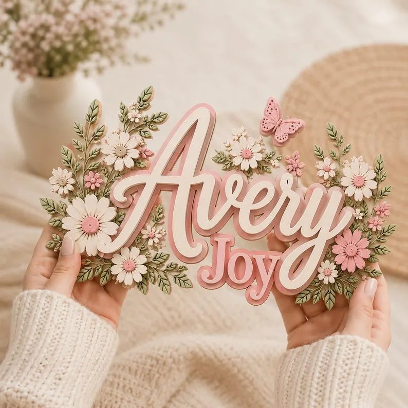 Personalized Nursery Name Sign, Custom Floral Baby Name Wall Decor, 3D Wooden Nursery Sign, Baby Girl Room Decor, Baby Shower Gift b023fb52-9fd2-47be-a5b1-5e54c6ebd7c9-rtrtrt-3-.webp
