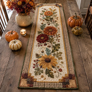 Quilted Sunflower Fall Table Runner, Autumn Floral Thanksgiving Decor, Rustic Harvest Gift b03bb39d-9cca-475a-92f5-cee042b97f67-1.jpg