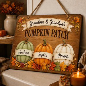 Grandma & Grandpa's Pumpkin Patch Wood Sign – Personalized Grandkids Pumpkins - Personalized Wood Sign b042cf5a-09fd-43ee-8375-725d3726dbc8.jpg