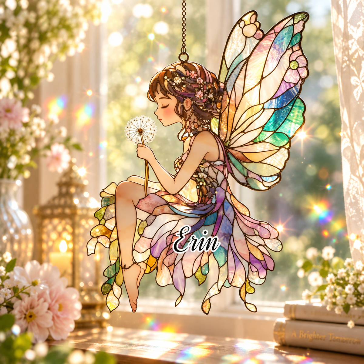 Fairy Garden Faux Stained Glass Suncatcher - Dandelion Wish Window Hanging, Whimsical Acrylic Fairycore Decor For Long-Distance Friends b04875c3-bec5-41b6-bfbe-259088cd7620-rthyrt-1-.png