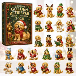 Xmas Golden Retriever Cosplay Advent Calendar 2026 - 24-Day Festive Countdown, Acrylic Charms Blind Box - Gift For Golden Retriever Lovers b0509d9e-c580-41c3-9c8b-e8f8025317c4-golden.jpg