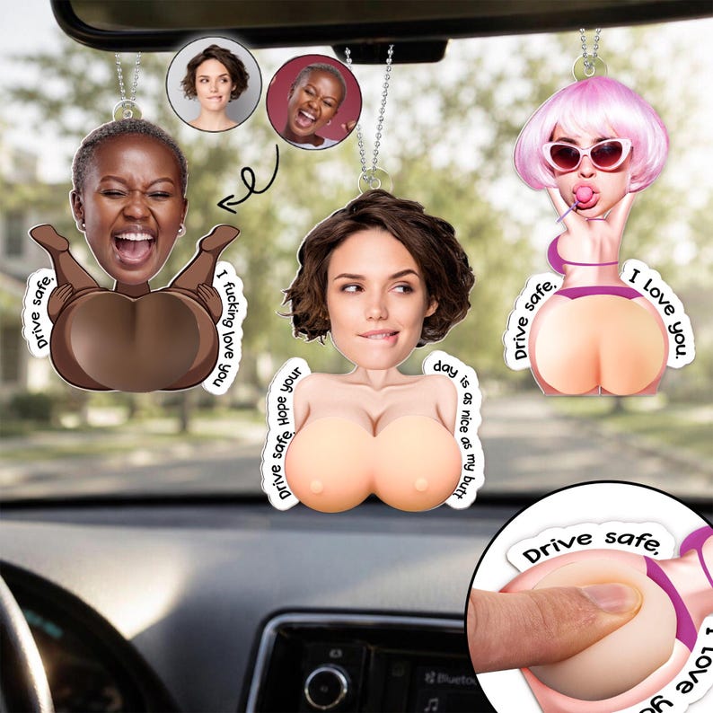 Funny Rear View Mirror Accessory With Squishy, Personalized Squishy Butt Acrylic Car Accessories, Funny Face Gift For Husband, Boyfriend b0520f99-ce25-44d5-995b-e64652afb461-loi2.jpg