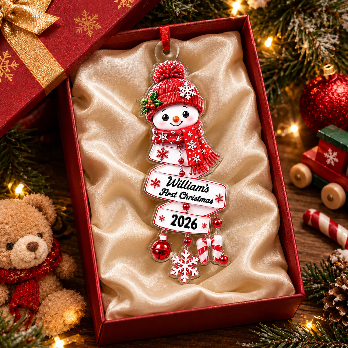 Christmas Cheer Newborn Christmas Snowman Style - Personalized Acrylic Ornament b055fe04-af3a-474a-848d-fe924133dbad-banner-4-1-.jpg