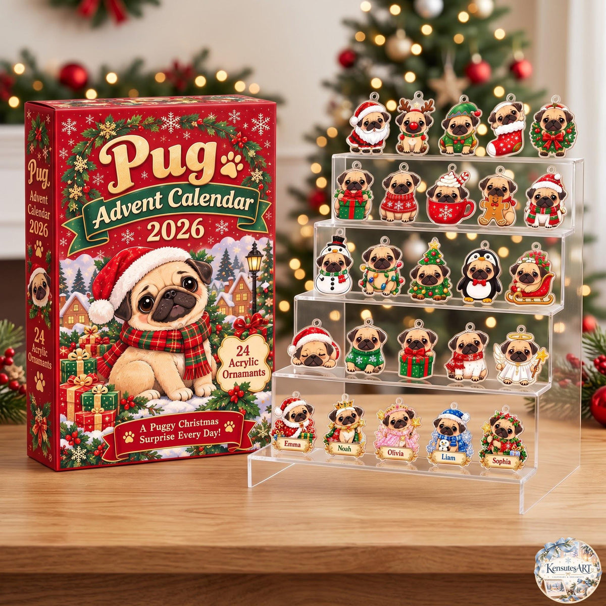 Pug Holiday Advent Calendar 2026 | 24 Day Christmas Countdown with Personalized 2D Name Charm b06c0648-f912-45e2-b6d5-f524dbf49de7-il_fullxfull.8643668553_1olu.jpg