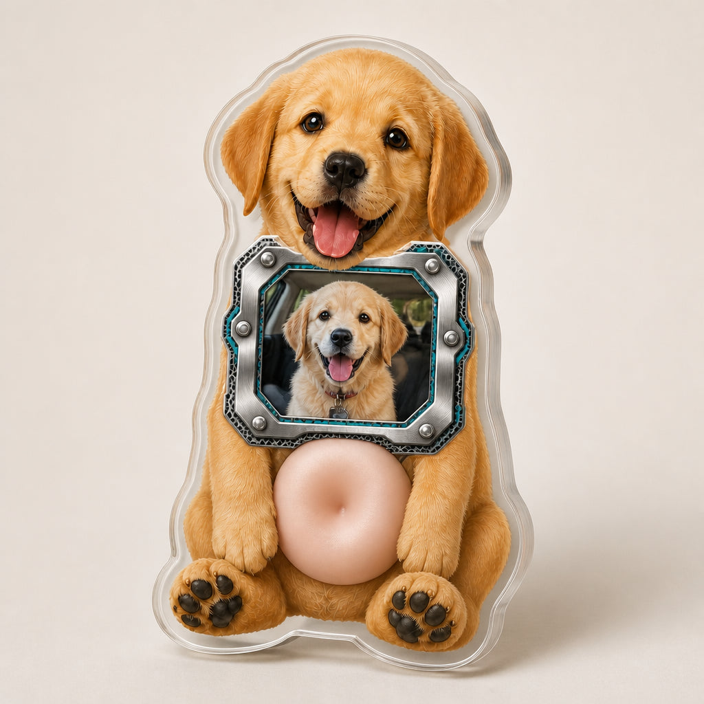 Custom Pet Photo Metal-Bezel Fridge Magnet - Personalized Acrylic Refrigerator Magnet - Soft Rubber Belly b07ba429-163f-4d45-9934-33eb58d473d6.jpg
