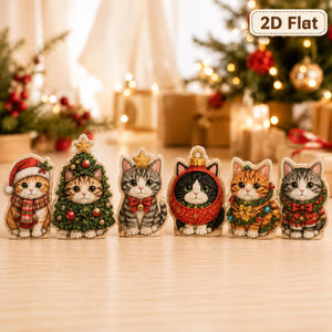 Christmas Cat Wooden Block Set, Santa Tree Ornament Kitty Shelf Decor, Cute Holiday Cat Lover Gift b07d4c79-3eb7-4902-88dd-df405caf0a7e-1.jpg