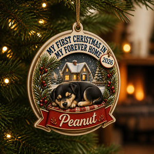 My First Christmas In My Forever Home – Custom Pet Name & Year Ornament - Personalized 3-Layered Wood Ornament b0869b59-07da-42e6-8cc4-2dafe0e07f19.jpg