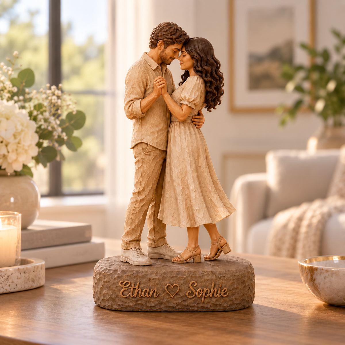 Personalized Family Wooden Sculpture, Custom Photo Portrait Sign, Couple Anniversary Keepsake, Custom Family Gift, Memorial Pet Figurine b08ee06e-fc09-42d6-a867-97d33f2842e4-kjm2.png