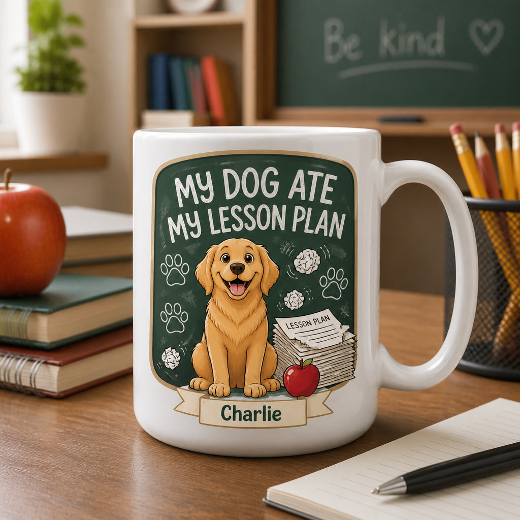 My Dog Ate My Lesson Plan - Personalized Teacher Mug - Personalized Mug b0964030-9896-4764-850f-4302f8780c6b.jpg