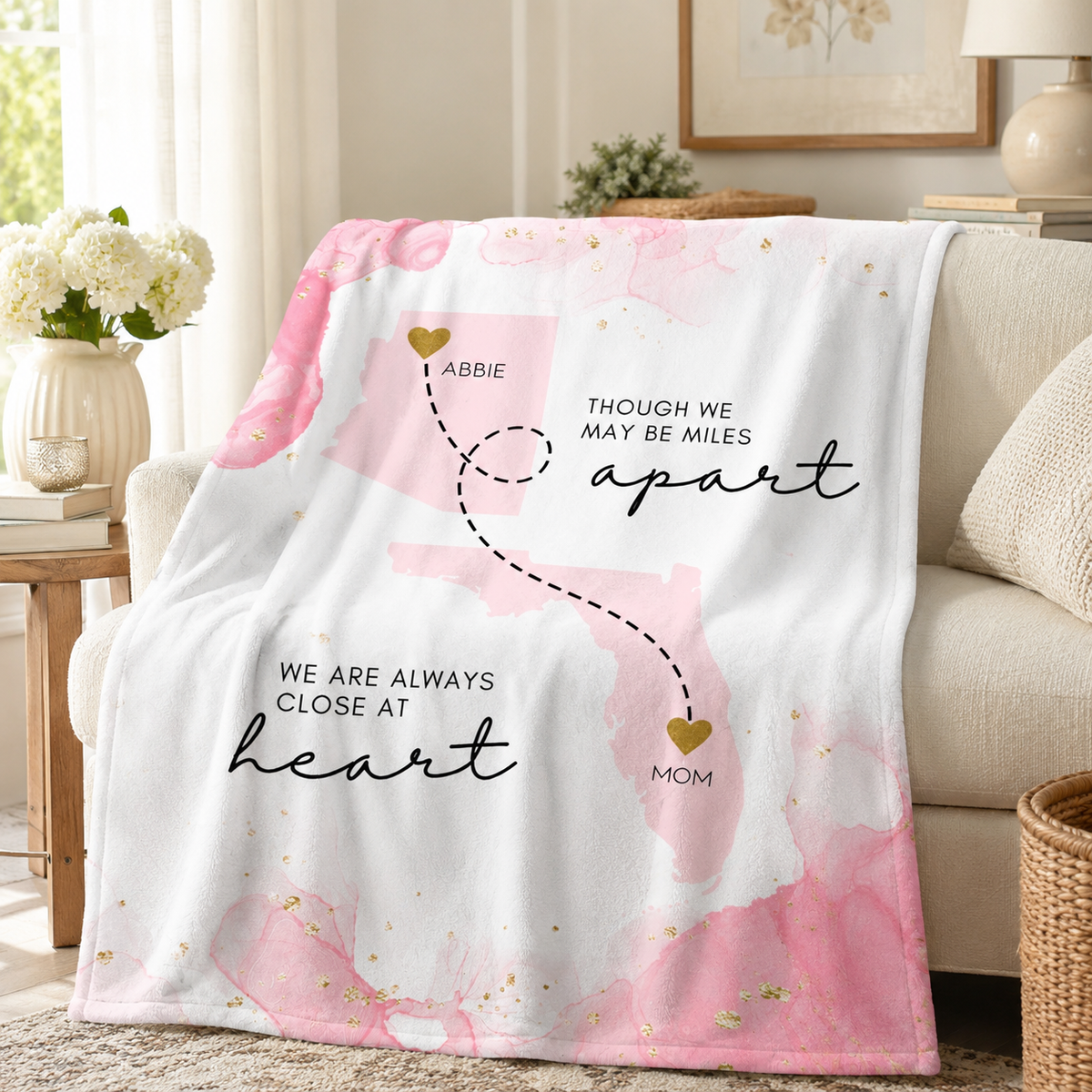 Custom State to State Blanket Gift for Long Distance Relationship Mom Daughter Best Friend Moving Away College, Miss You Personalized Gift b0986980-dad5-47c2-a628-3094f06a2288-1.png