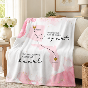 Custom State to State Blanket Gift for Long Distance Relationship Mom Daughter Best Friend Moving Away College, Miss You Personalized Gift b0986980-dad5-47c2-a628-3094f06a2288-1.png
