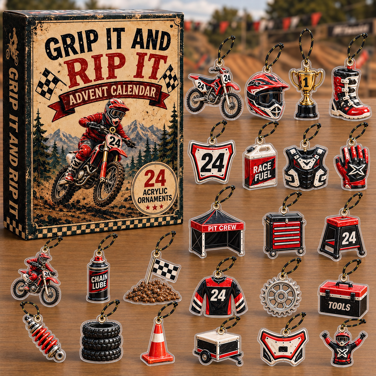 Race Pit Advent Calendar 2026 - 24-Day Festive Countdown, Acrylic Charms Blind Box - Gift For Motor Lovers, Birthday Gift b09c3036-6d08-47f7-860a-bb8c9d20147d-L-ch-advent-motocross-charm-acrylic-trong-su-t.png