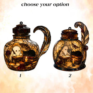 Spooky Ghost & Cat Stained Glass Halloween Lamp, Unique Gothic Decor, Faux Suncatcher Night Light, Witchy Room Art b0a3c94f-29dc-410f-91ab-4052dd08c594-fdf-5-.webp