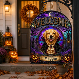 Halloween Pet Vampire Welcome Garden Flag - Personalized 1 Layered Suncatcher with Charm b0b36d4c-17e4-4dcc-a499-fe9e55c53366.jpg