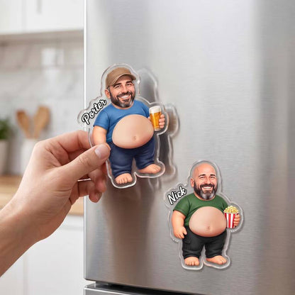 Custom Face Photo Fridge Magnet, Funny Personalized Dad Gift, Acrylic Squeeze Belly Magnet, Husband Grandpa Birthday Christmas Keepsake b0cdb1ff-50e7-44c5-b126-913854560998-dfdrfrtg-6-.jpg