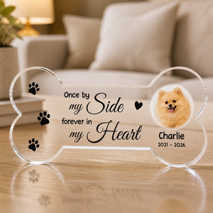 Pet Memorial Bone Acrylic Plaque – Once by My Side, Forever in My Heart (Photo + Name & Years) - Personalized Custom Shape Acrylic Plaque b0e3837b-2ad3-4ec4-9639-474f9b1e0b31.png