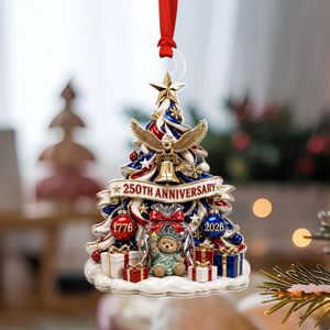 250 Years America 2D Ornament, 250th Anniversary Xmas Decor, Patriotic Christmas Tree Ornament, 1776 - 2026 Keepsake Gift, USA Christmas Bauble b0fc0227-bbf5-40d2-8363-9c1810592bf2-8.png