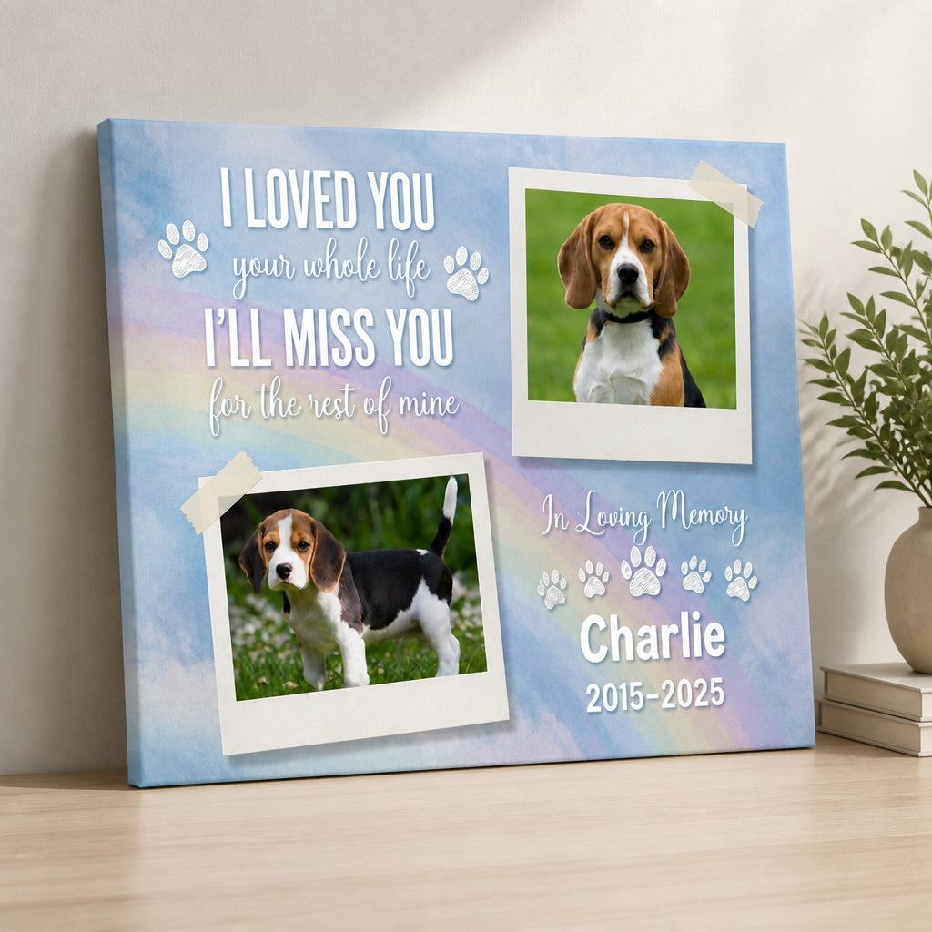 Pet Memorial Canvas – I Loved You, I’ll Miss You – 2 Photos, Name & Years - Personalized Canvas b10110e6-e688-45ae-916c-263c26c8518a.jpg
