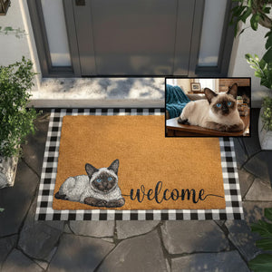 Personalized Pet Watercolor Portrait Doormat, Custom Dog Photo Welcome Mat, Cats Lover Housewarming Gift, Pets Owner Front Porch Coir Rug b12a8507-ad1a-4eda-88d2-4bb8331f495e-HDRTYT-3-.jpg