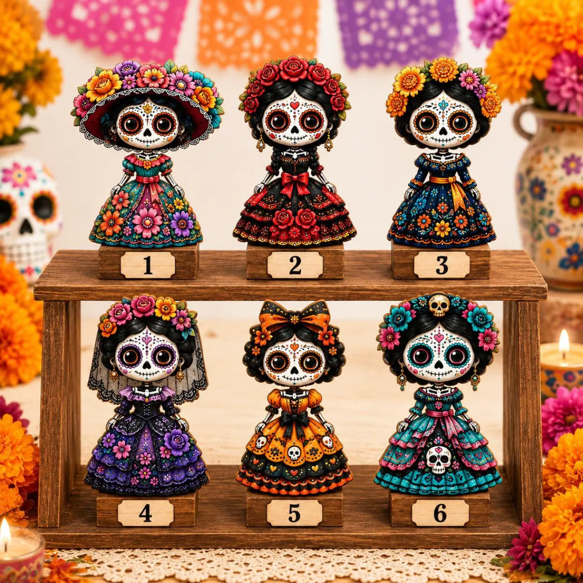 Sugar Skull Catrina Wooden Block, Day of the Dead Shelf Decor, Mexican Folk Art Tabletop Accent, Dia de los Muertos Gift, Halloween Gift b137ef0e-b482-4efc-be8f-b5da4c3cda6f-1-1-.png