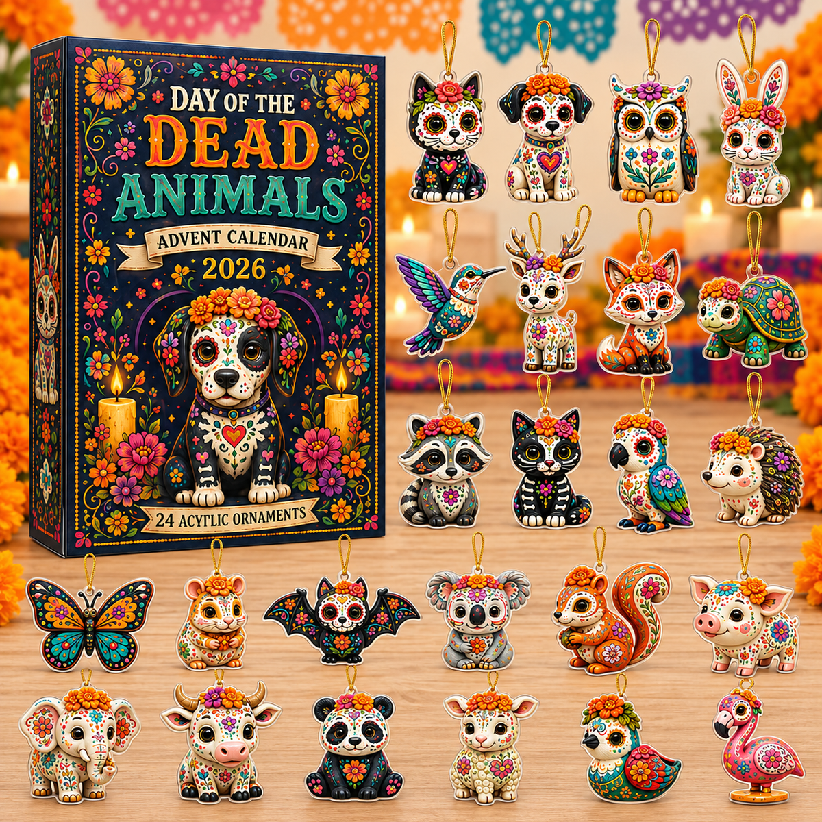 kull Animals Advent Calendar 2026 - 24-Day Festive Countdown, Acrylic Charms Blind Box - Gift For Family & Friends b143557c-77fa-4ebb-ba87-5a33c1d39f67-skull-box-charms.png