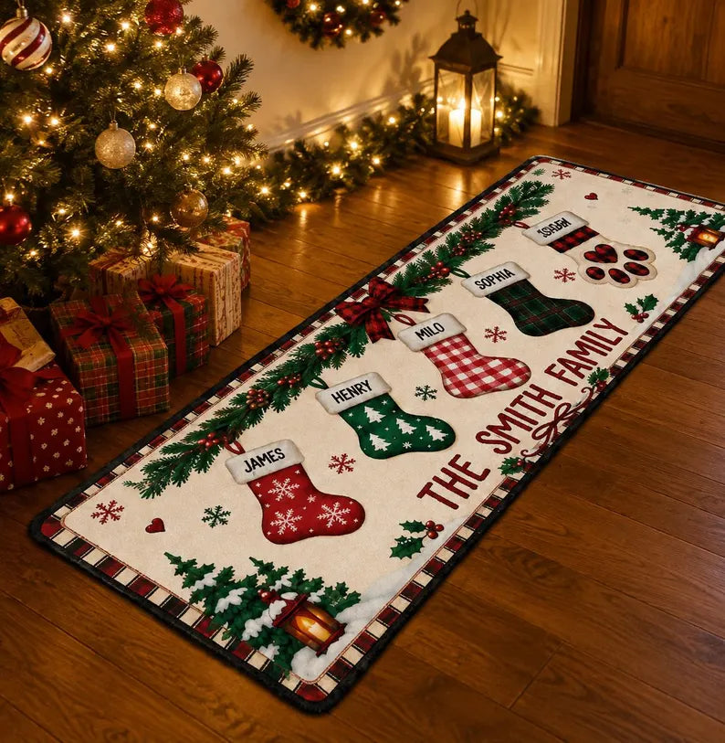Personalized Christmas Stocking Family Rug, Custom Names Holiday Mat for Grandparents, Christmas Gift for Family, Entryway Decor b14c0367-6f9e-4dcc-8f92-f62ee54458fb-ghjgh-9-.webp