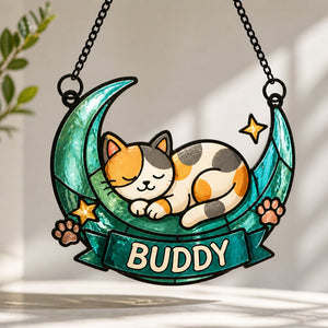 Personalized Cat Moon Suncatcher – Custom Pet Name - Personalized Suncatcher Ornament b15155dc-cfe5-46f0-a791-0161568933de.jpg