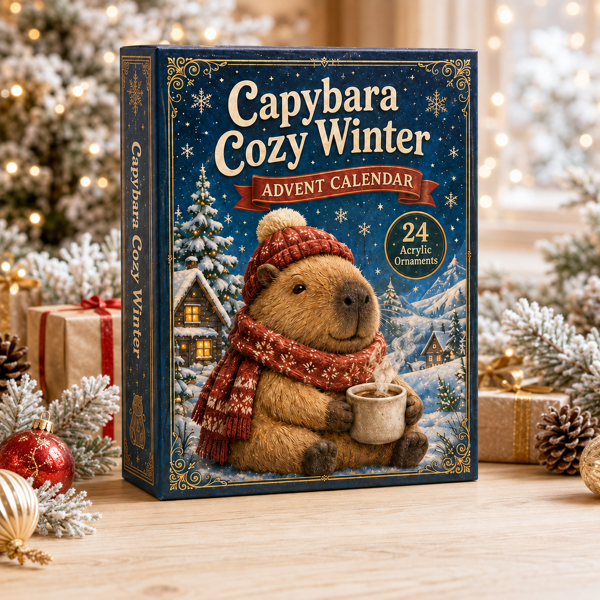 Capybara Cozy Winter Advent Calendar 2026 - 24-Day Festive Countdown, Acrylic Charms Blind Box - Gift For Capybara Lovers b1583cb2-1743-431e-bc40-1ea74476113c-box-capybara.png