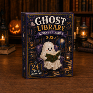 Ghost Library Advent Calendar 2026 - 24-Day Festive Countdown, Acrylic Charms Blind Box - Gift For Family & Friends b1668298-83b3-48d8-b6aa-1e0dfc3b033f-box.png