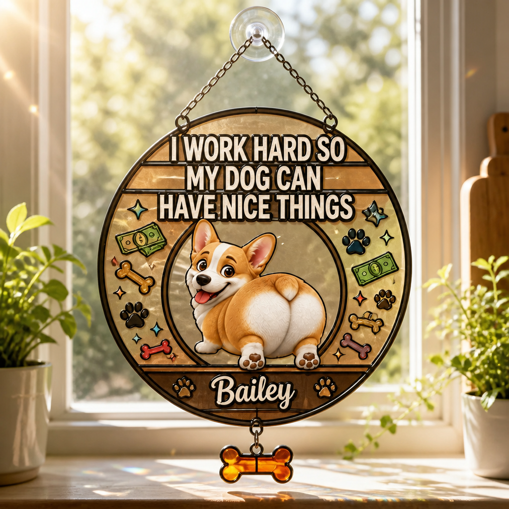 I Work Hard So My Dog Can Have Nice Things – Custom Pet Cartoon Leather Journal - Personalized 1 Layered Suncatcher with Charm b16764d6-2383-4dd2-a973-685d754efde5.png