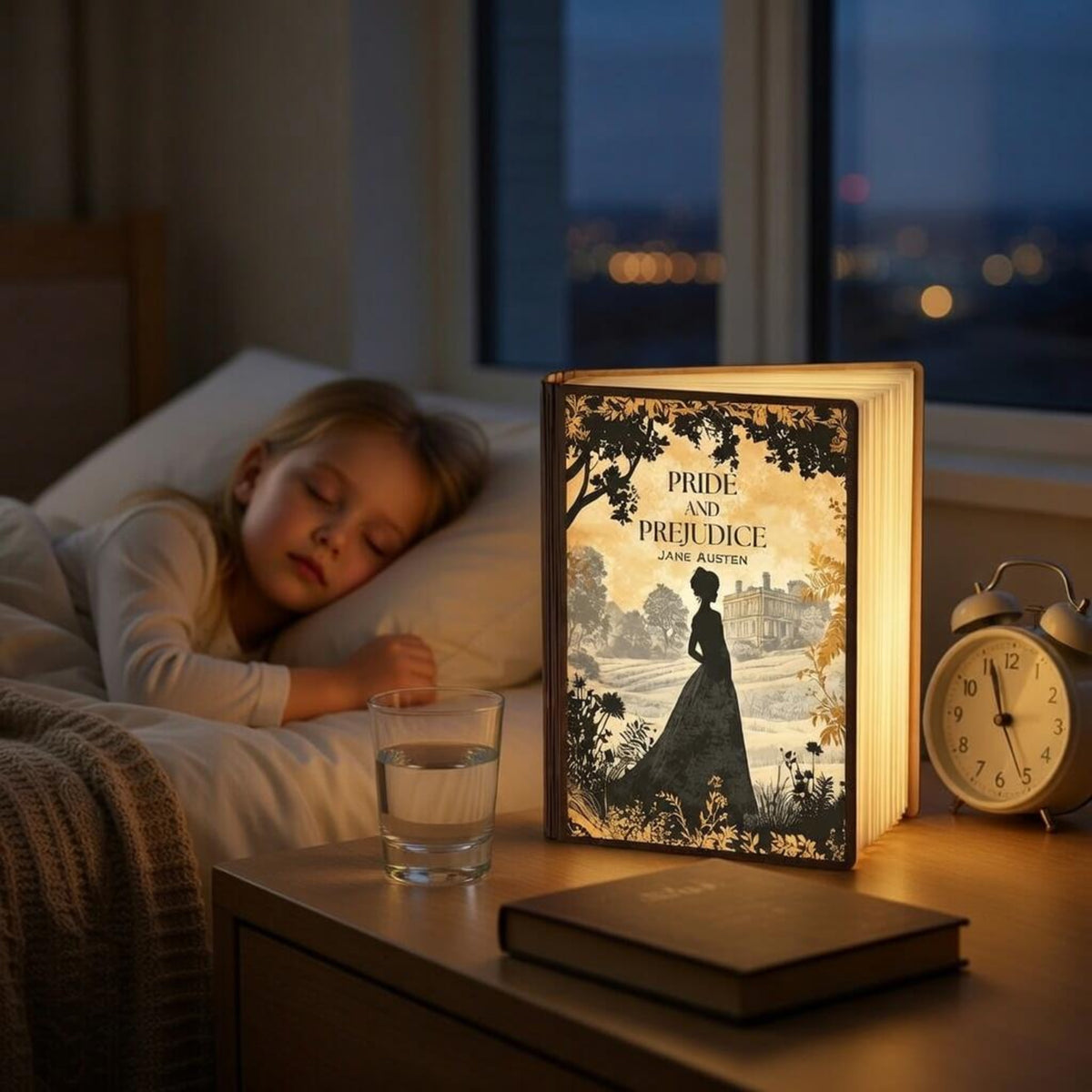 Pride and Prejudice Lamp, Jane Austen Book Lamp, Wooden Folding Book Light, Classic Novel Night Lamp, Classic Literature Decor, Bookish Gift b1750f4c-f35f-4173-9ad0-9bc68ddf7a72-2.jpg