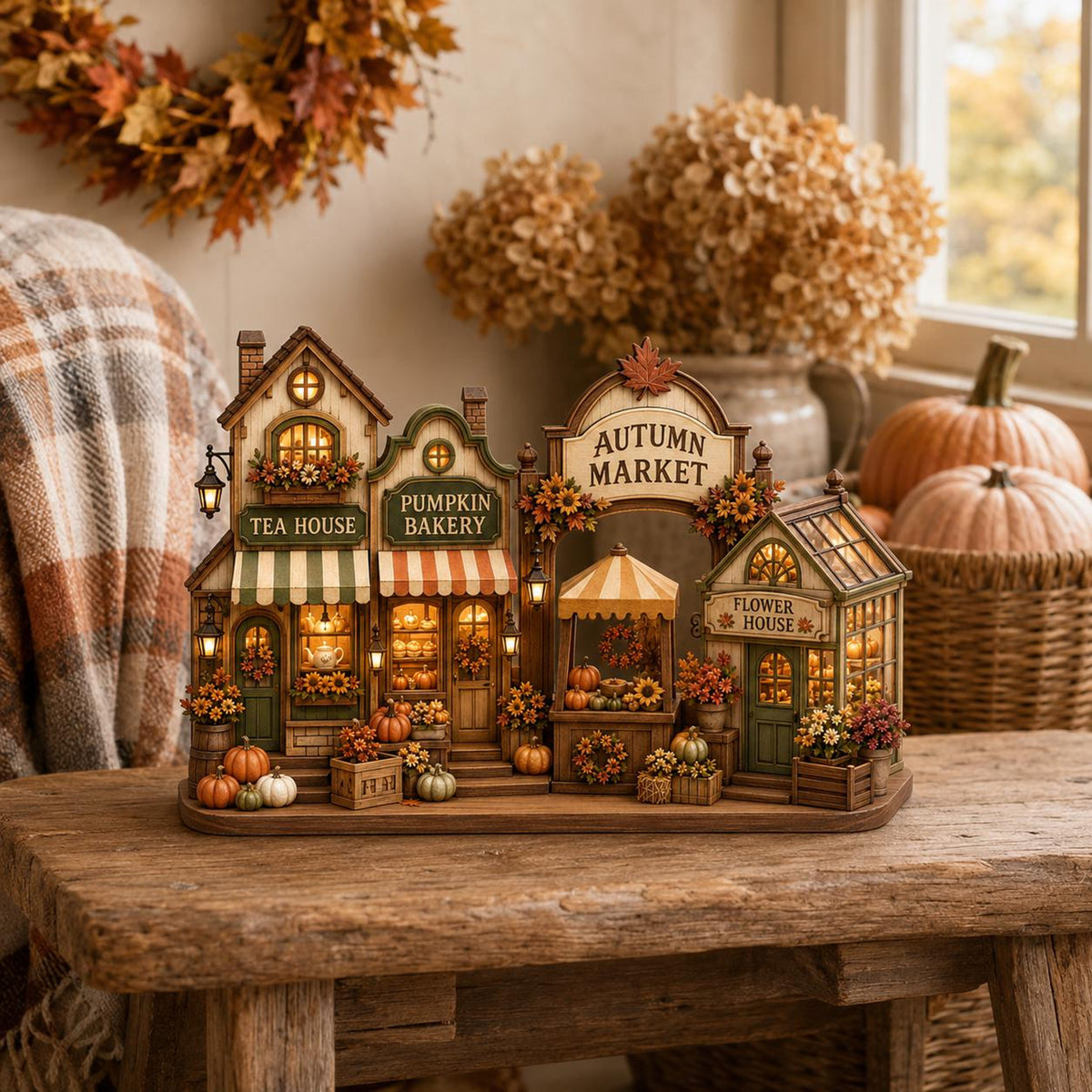 Rustic Autumn Wooden Block Decor, Mini Bakery Village Sign, Cozy Fall Kitchen Display, Pumpkin Farmhouse Shelf Ornament, Holiday Gift b18181be-75e3-4ea0-b77f-1ef56fcfed5a-3.jpg