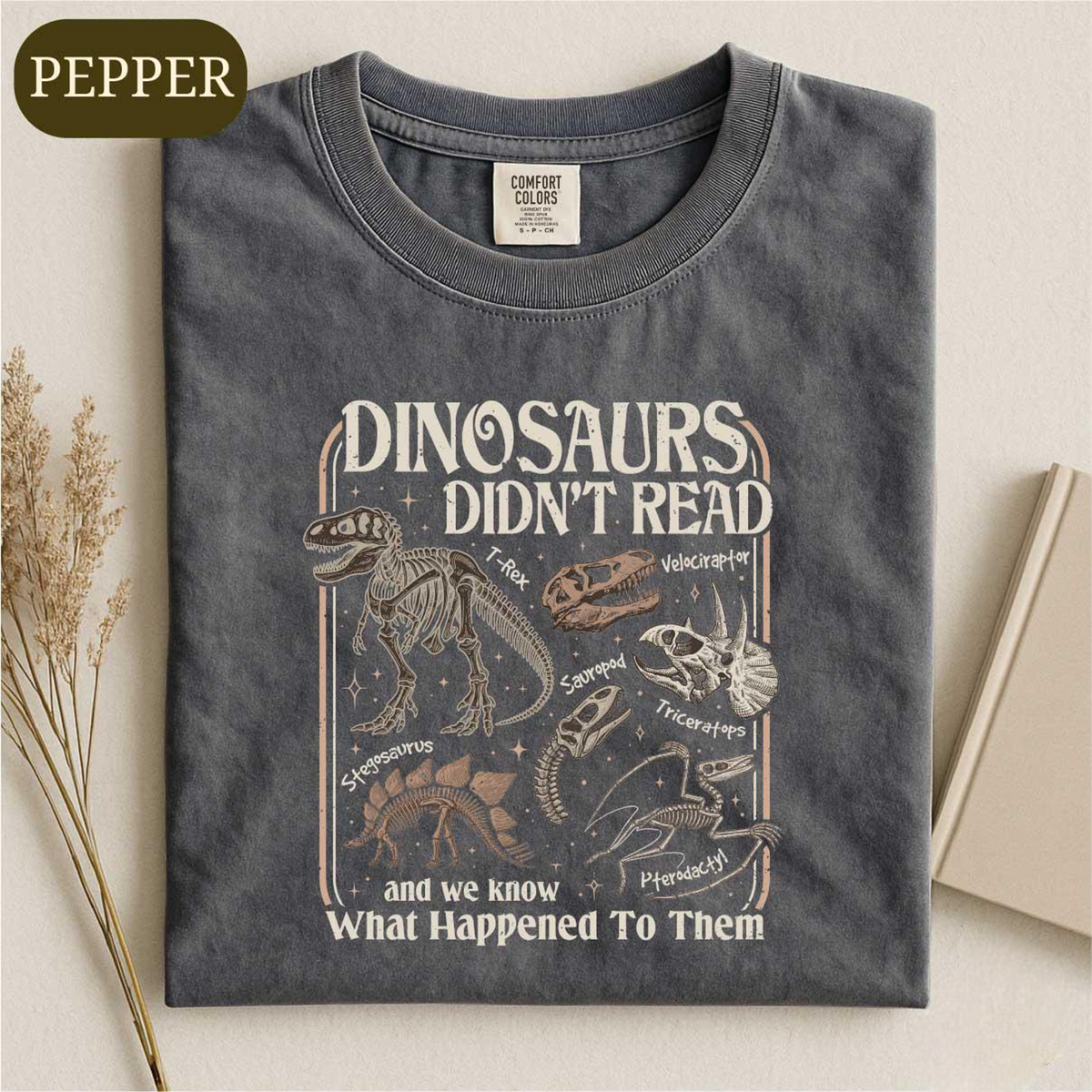 Dinosaurs Didn’t Read Shirt, Funny Dino Teacher Tee, Book Lover T-shirt, Librarian Literacy Sweatshirt, Dinosaurs Bookish Gift For Reader b1879dec-c135-4488-9996-76f218711b30-banner-2.png