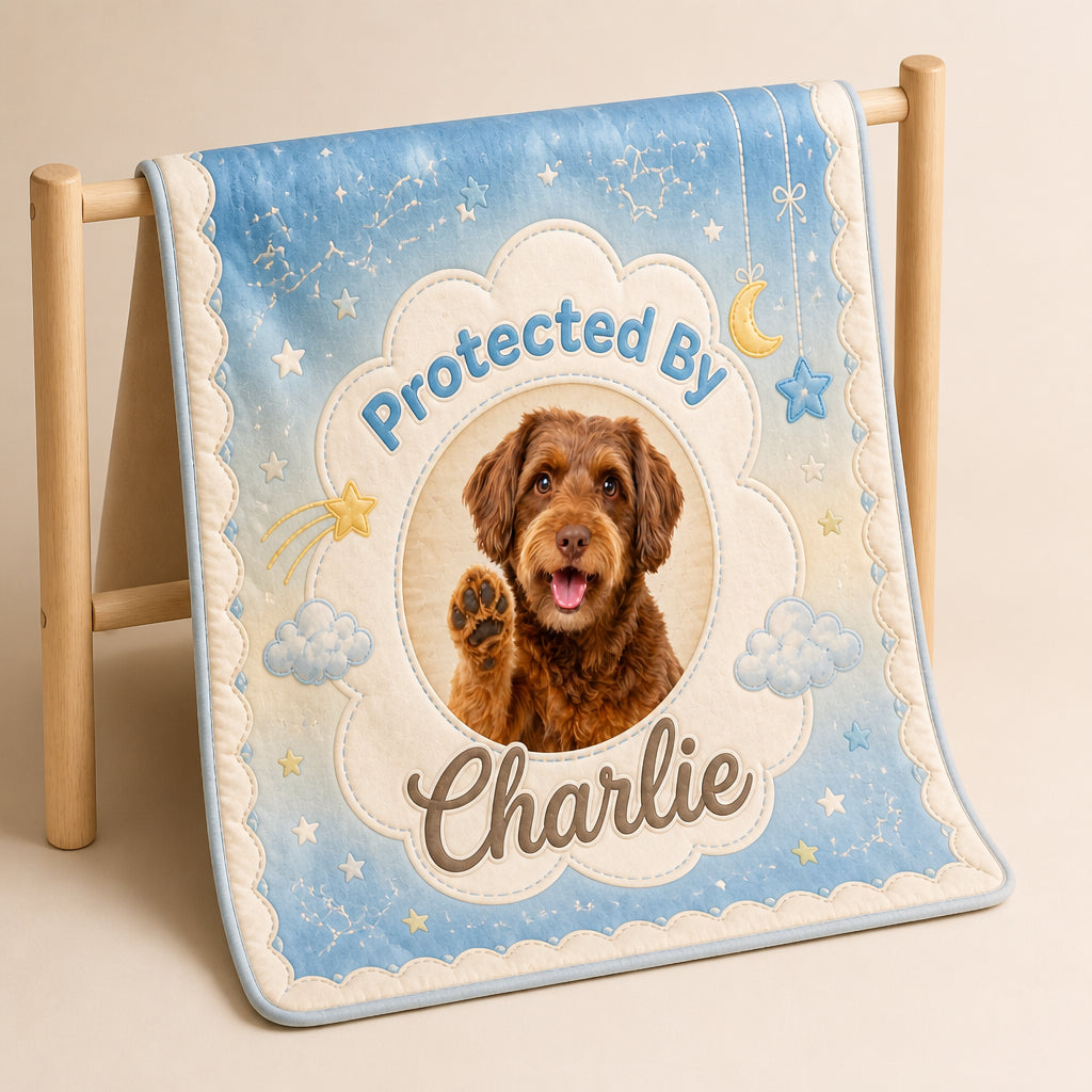 Protected By [Pet Name] Nursery Blanket – Pet Photo - Personalized Blanket b190982b-f5ba-42ad-ad26-f741851b828c.jpg