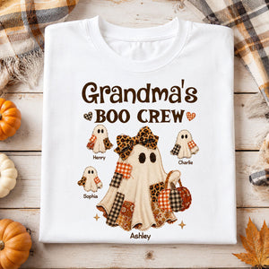 Grandma Fall Season Halloween Faux Patchwork Pattern Coquette - Personalized Shirt - Halloween Gift For Grandma b198f05e-6cdd-4ade-9754-61681792bfd8-4.jpg
