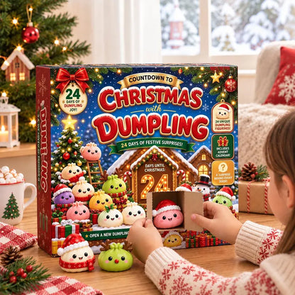 Cute Christmas Dumpling Advent Calendar 2026, 24 Days Christmas Countdown, Mini Squishy Mystery Toys, Holiday Gift for Kids, Christmas Gift b1a1ffd0-0116-4fb9-92be-242936962045-vcvcf-5-.webp
