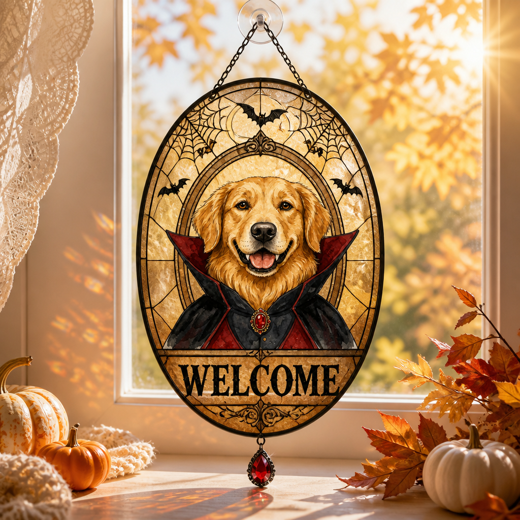 Halloween Pet Portrait Welcome Doormat (Photo Upload) - 1 Layered Suncatcher with Charm b1b95986-d0fe-4df5-af9e-efa20f5d74b5.png