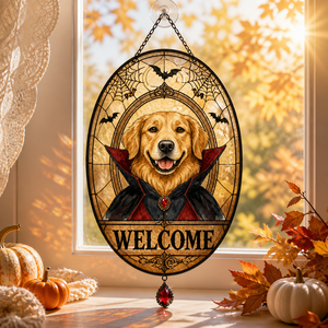 Halloween Pet Portrait Welcome Doormat (Photo Upload) - 1 Layered Suncatcher with Charm b1b95986-d0fe-4df5-af9e-efa20f5d74b5.png
