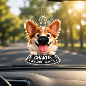 Drive Safe! I Woof You – Custom Pet Photo Suncatcher Ornament - Personalized Suncatcher Ornament b1d72927-2ff1-44bb-9700-460ae4d1784d.jpg