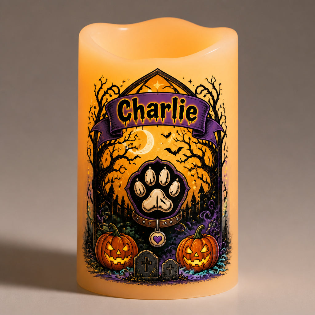 Spooky Pet Name Halloween LED Flameless Candle - Personalized Custom Led Flameless Candle b1f2b439-637e-485a-89a3-991e844d0ece.jpg