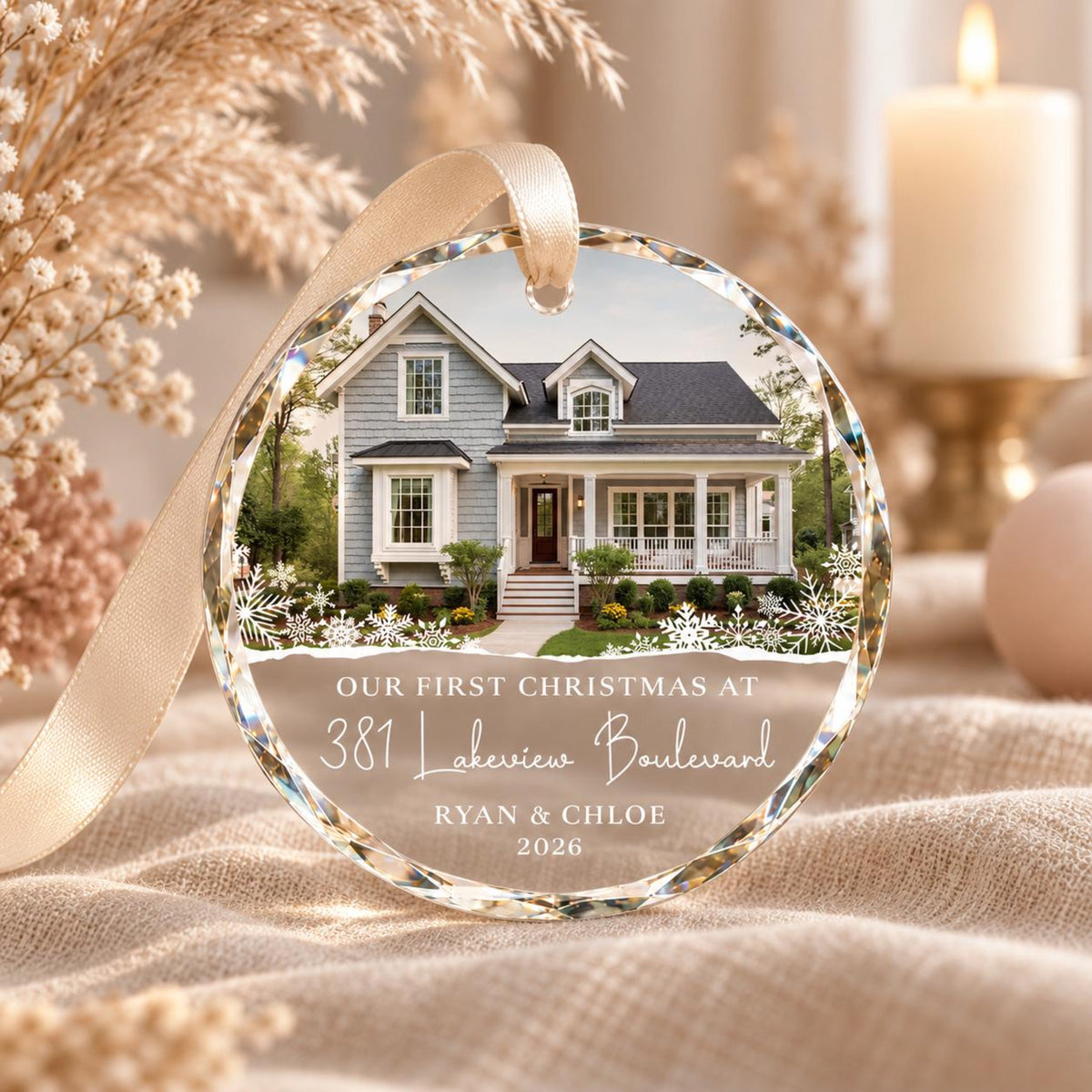 Personalized New Home Ornament, First Christmas in New Home Ornament, Realtor Client Gift, New Home Keepsake, Housewarming Gift b20c734f-6e9e-4e71-88c6-6f9192040c1d-3.jpg