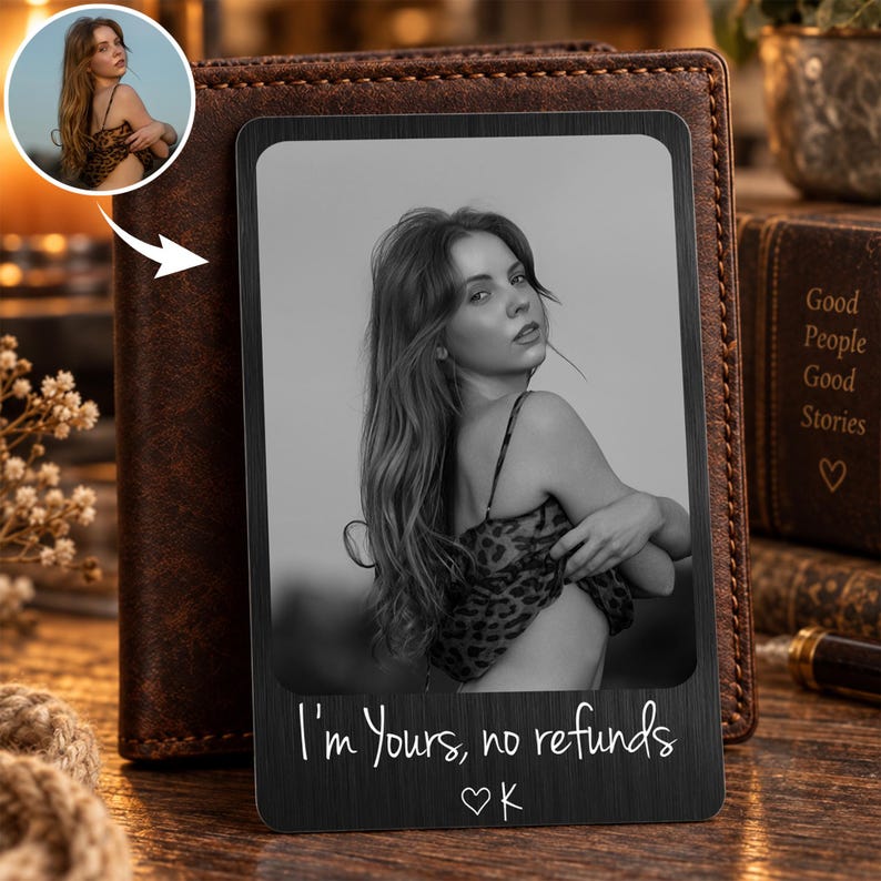 Personalized Couple Photo Metal Wallet Card, I’m Yours No Refunds, Anniversary Gift for Husband, Valentine’s Day Gift for Boyfriend b2132e68-bf6c-4ea3-941c-87768ba3d6ea-h1.jpg