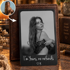 Personalized Couple Photo Metal Wallet Card, I’m Yours No Refunds, Anniversary Gift for Husband, Valentine’s Day Gift for Boyfriend b2132e68-bf6c-4ea3-941c-87768ba3d6ea-h1.jpg