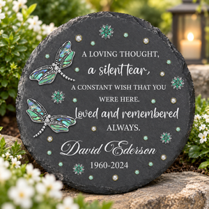 Personalized Dragonfly Memorial Stone – Garden Remembrance Decor, Outdoor Sympathy Gift b215507a-fd53-4010-8255-2e8a8a6d57e2-7a82853e-f069-4569-ac3f-08f81c19b146.png