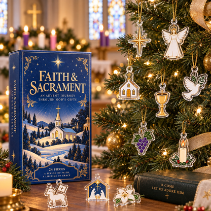 Christian Faith Advent Calendar, 24 Acrylic Hanging Tokens, Sacrament Gift, Religious Christmas Countdown, Church Decor b22548c1-e70d-4b70-b1b8-f2ba4ebffc57-cc2c77c4-50fb-49c0-badf-6b191c522152.png