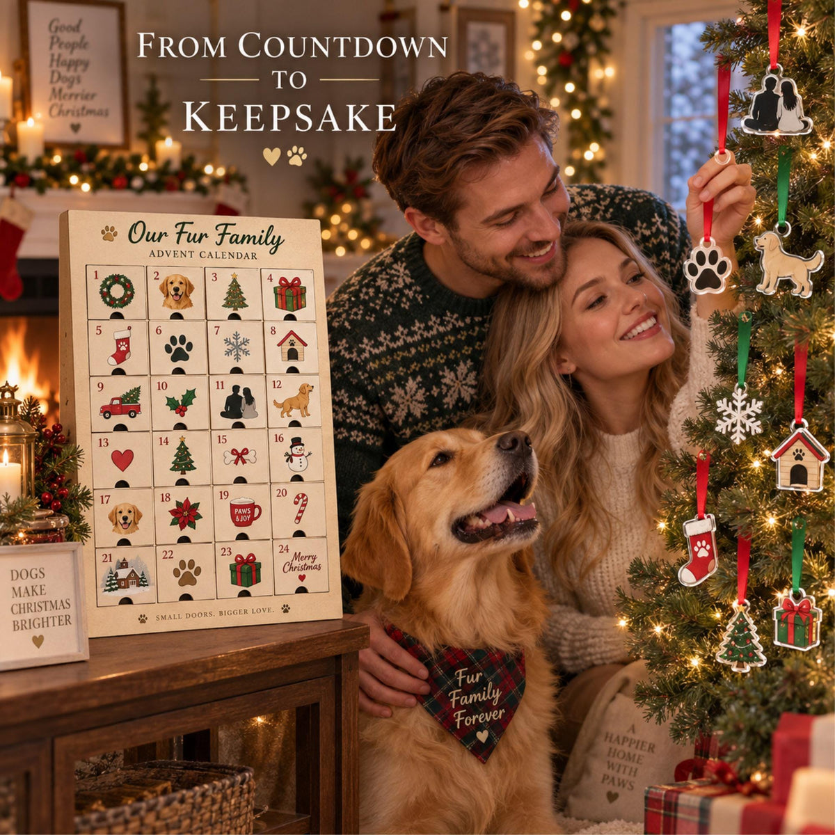 Personalized Fur Family Advent Calendar with 24 Custom Photo Acrylic Ornaments, Couple and Dog Christmas Gift, Pet Parent Keepsake for Two b22a8427-6d8e-4779-8822-821249c6b95d-il_fullxfull.8590229130_5414.jpg