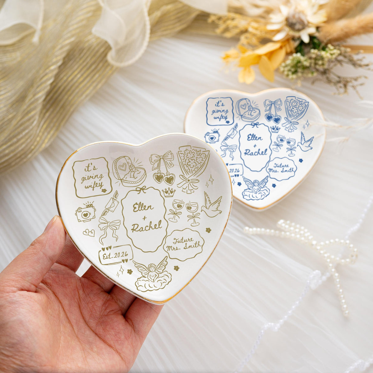 Custom Future Bride Jewelry Dish, Wedding Ring Dish, Wedding Keepsake Gifts for Bride, Wedding Gifts, Bride To Be,Future Mrs Giffts b23a5b8f-b8da-40ca-8460-b9c61095f490-4.jpg
